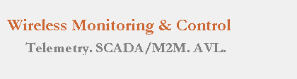 Telemetry, SCADA/M2M, AVL Solutions